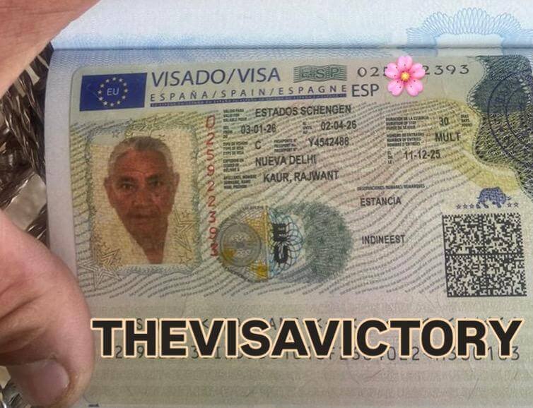 Approved Spain Schengen visa — The Visa Victory client