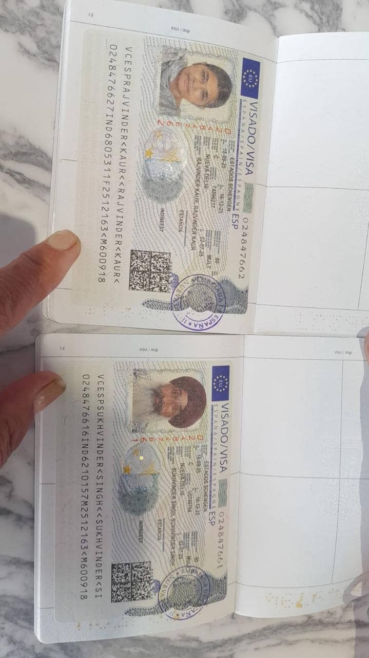 Approved Spain Schengen visa — The Visa Victory client