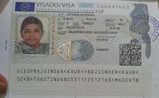 Approved Spain Schengen visa — The Visa Victory client